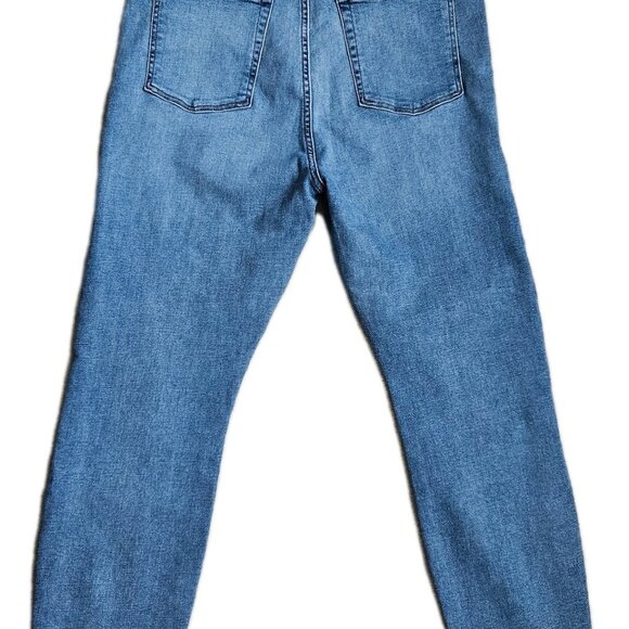 7 for All Mankind Women's Blue Gwenevere Medium Wash Stretch Denim Jeans 34x27 - Picture 3 of 11